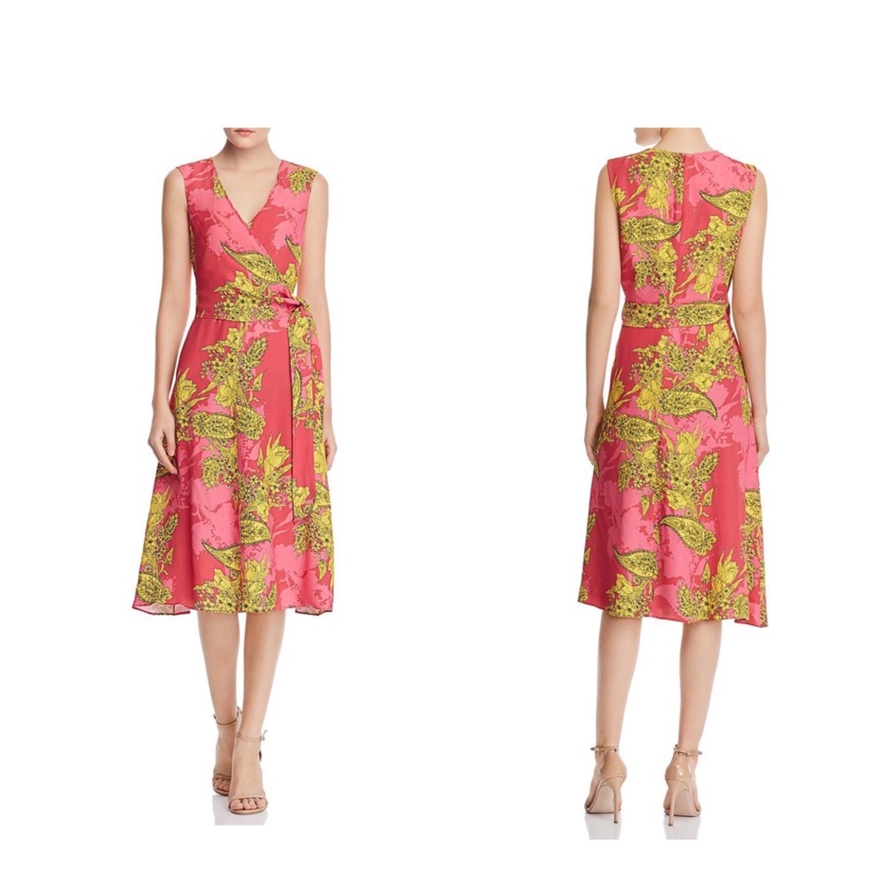 ❌SALE❌ KOBI HALPERIN Floral Print Midi Wrap Dress xs